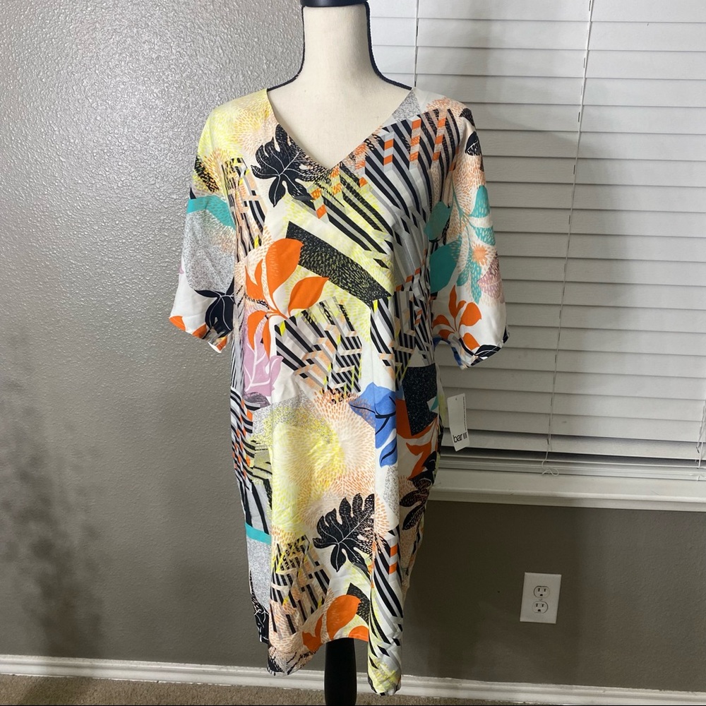 Bar III Vibrant patterned t-shirt dress